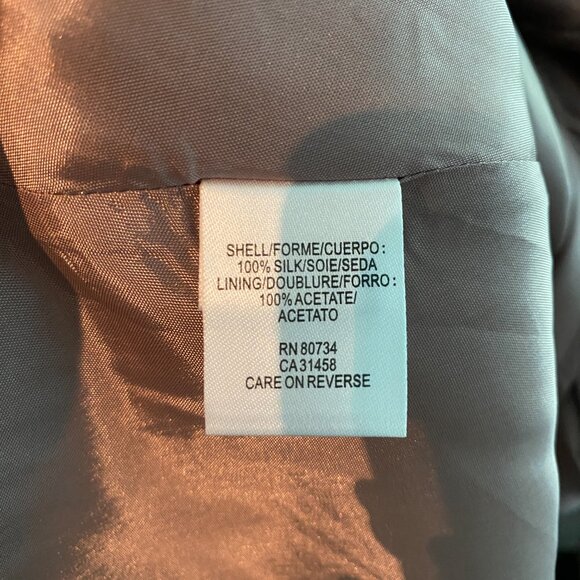 BCBGMaxAzria RUNWAY 100% Silk Strapless Empire Waist Dress Size 2 - Picture 7 of 8